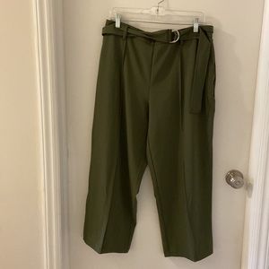 Nicole Miller Green Pull-On Pants